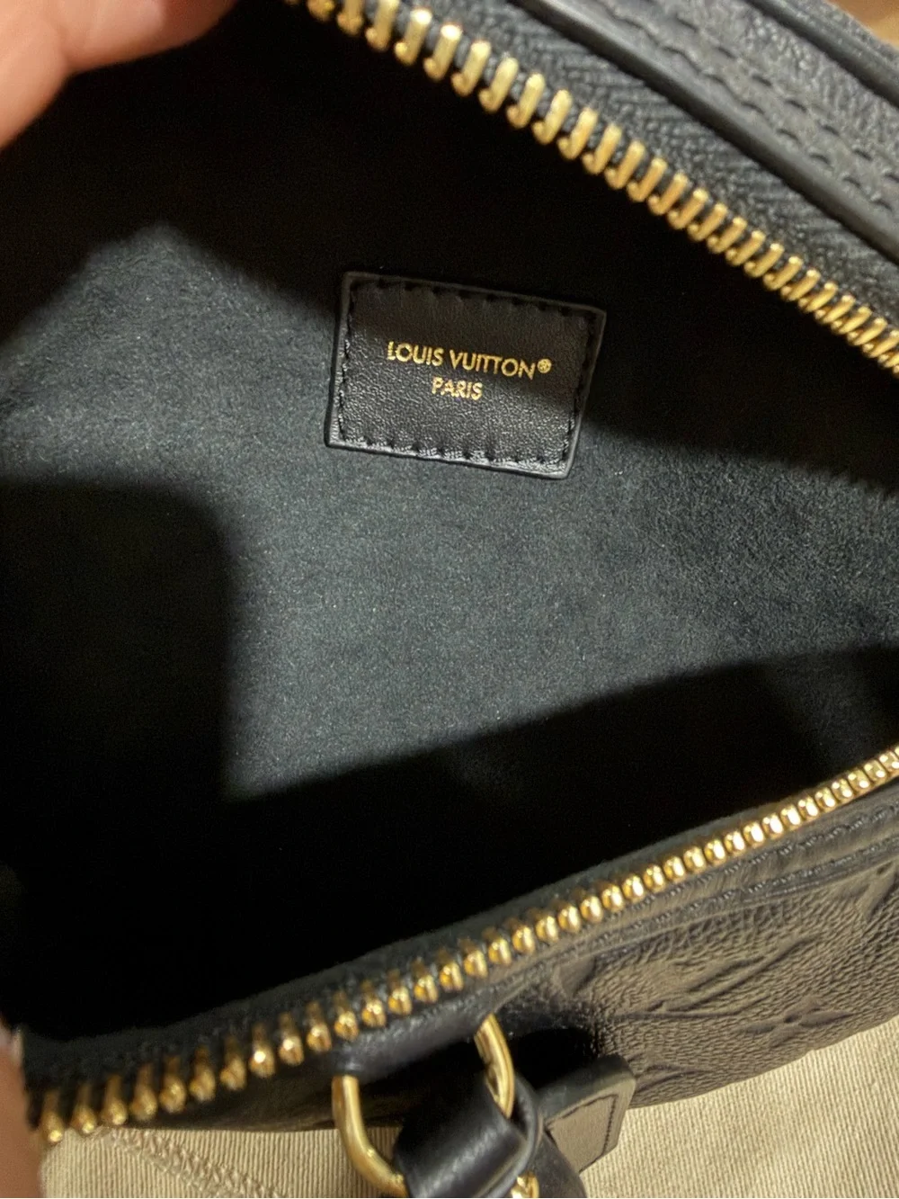Louis Vuitton High rise bum bag black